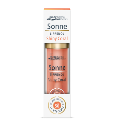 Dr. Theiss Naturwaren GmbH SONNE Lippenöl shiny coral LSF 50 4 ml 20092406