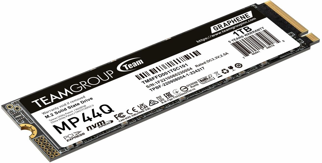 TEAMGROUP MP44Q M.2 2280 PCIe 4.0 NVMe QLC 3D NAND SSD - 1TB