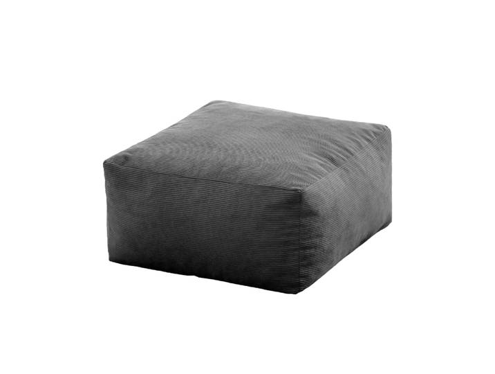 Pouf carré 50x50 cm en velours gris