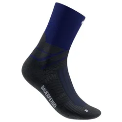 Bauerfeind Sports Herren Run Performance Mid Cut Socks blau