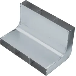 Hager UKK340483 Vertikalkrümmer 3-zügig aus Stahlblech zu UK 340x48mm