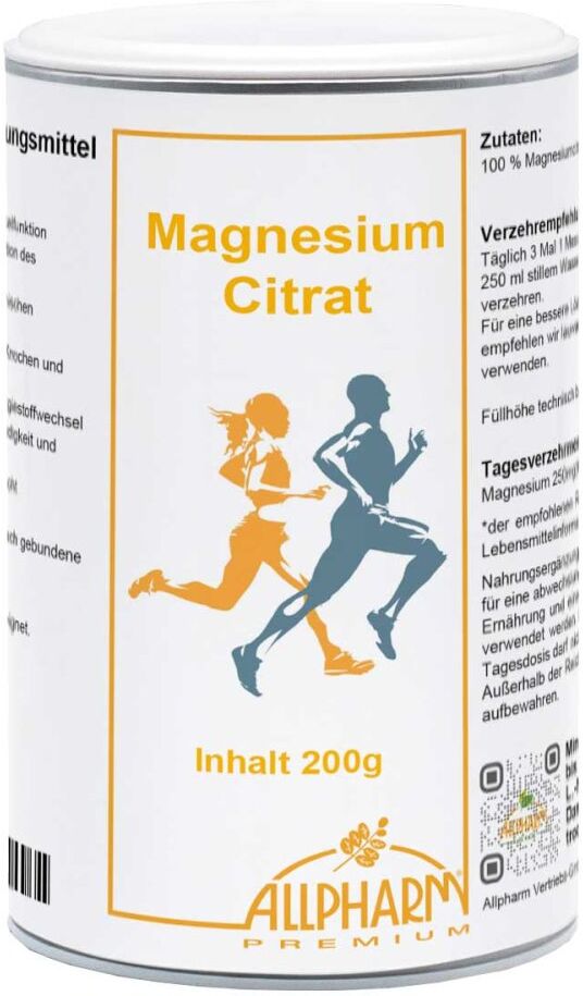 Magnesiumcitrat Pulver Premium Allpharm