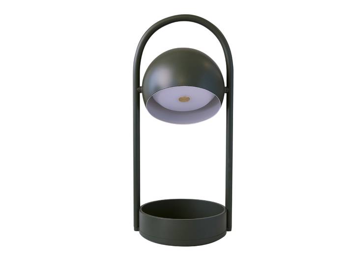 Lampe à poser portable LED rechargeable Ball, vert olive - FRANDSEN Ball Portable - Salon / séjour - Métal - À ampoule unique
