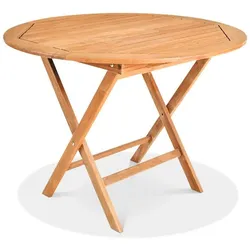Brafab Klapptisch Turin Ø 100 cm Teak Braun