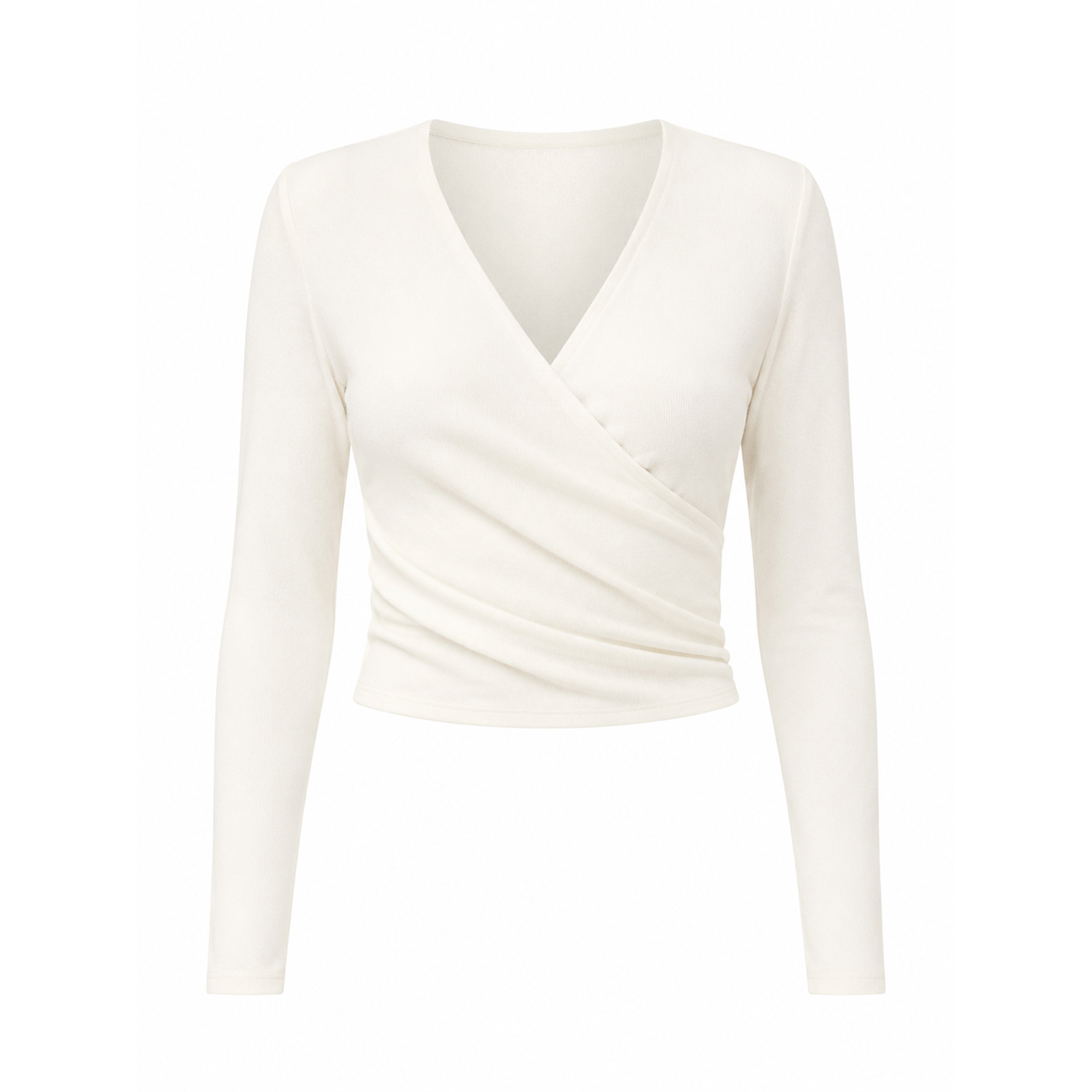 Mandala Ballett Wrap Damen Longsleeves weiss Größe M Yoga Atmungsaktiv