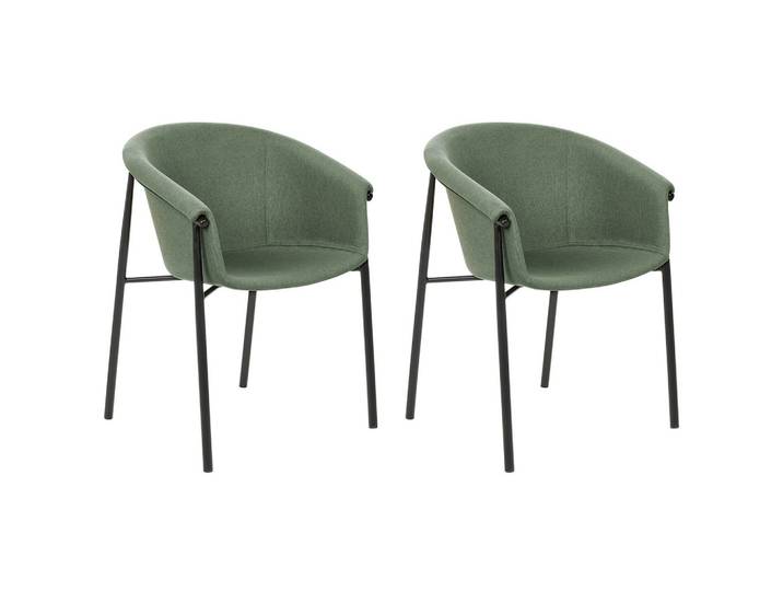 STUHL 2er-Set Polyester Grün Ames