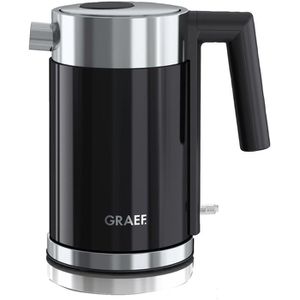 Graef Wasserkocher WK 402, schwarz, 1 Liter, 2015 Watt, mit Edelstahlgehäuse