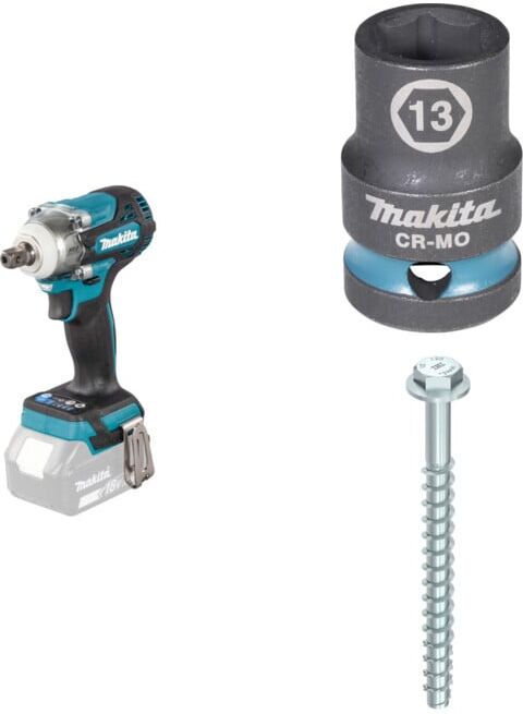 Set Makita Akku-Schlagschrauber 18V, 1/2, 330 Nm, 0 - 3.200...
