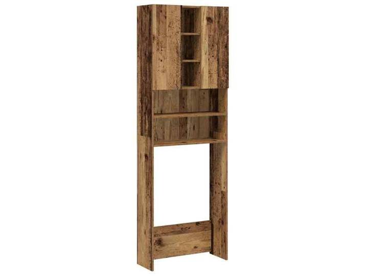VENTE-FLASH Meuble pour machine à laver - avec stockage - vieux bois 64x25 5x190 cm -(18087856649)VIDAXL