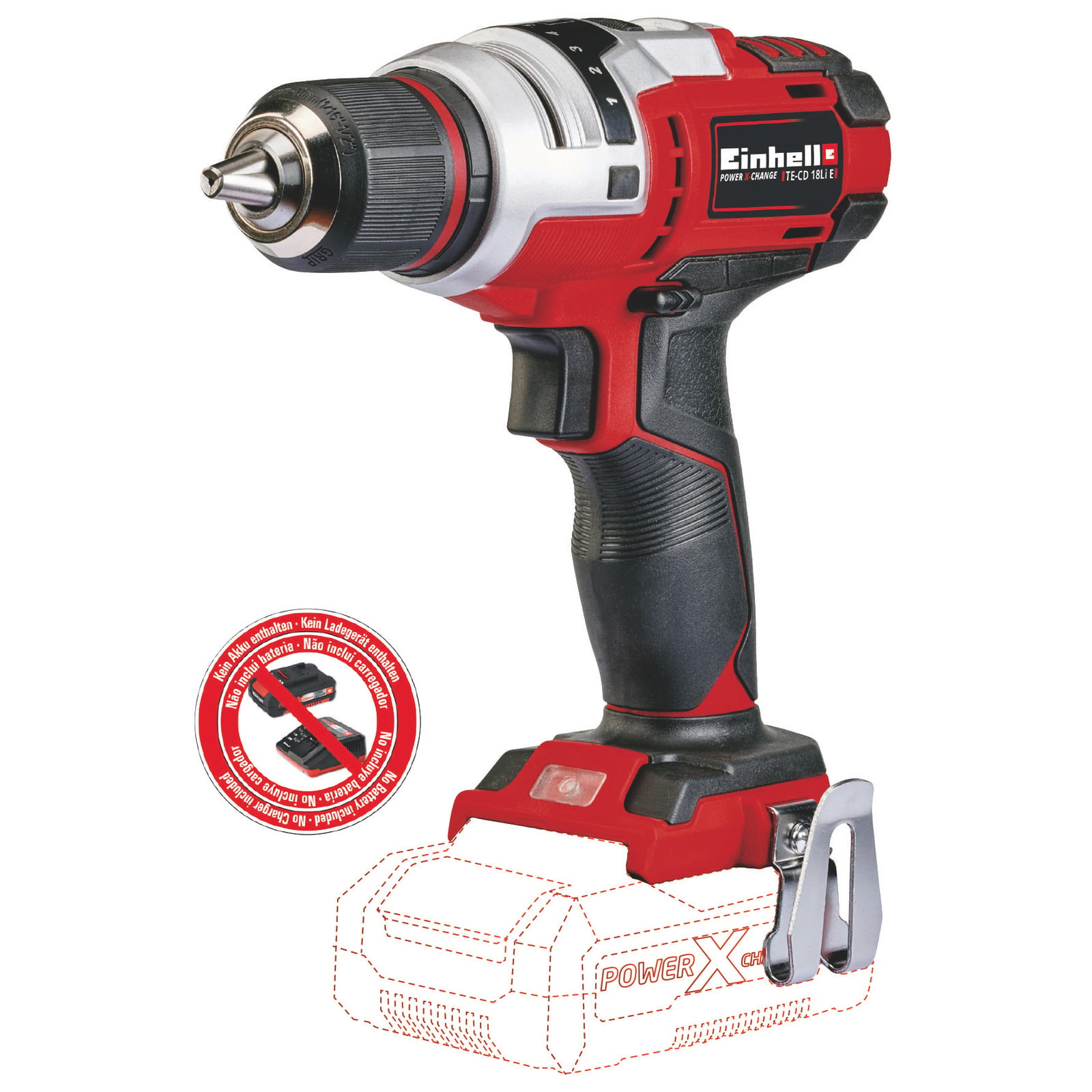 Einhell Power X-Change accu-boormachine/schroefmachine TE-CD 18 Li E-Solo