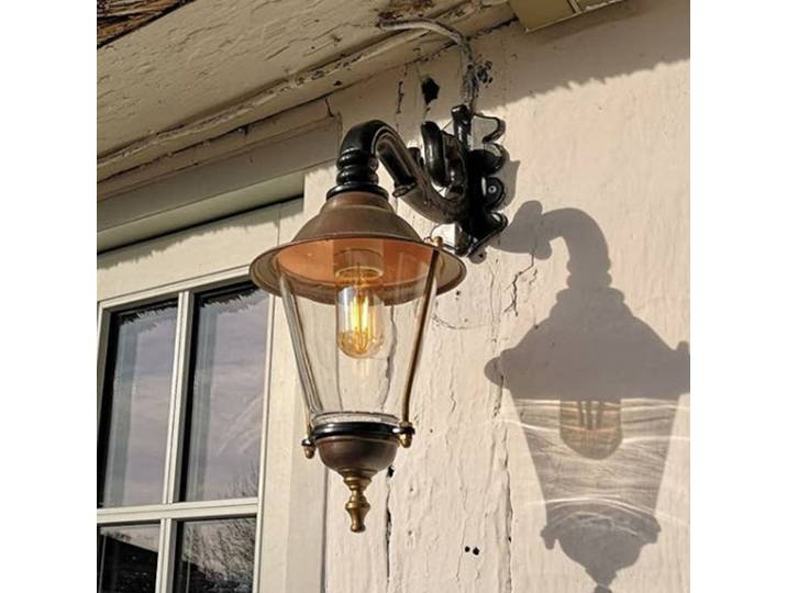 K.S. Verlichting Außenwandleuchte HOORN, dimmbar, grün, Aluminium, Antik