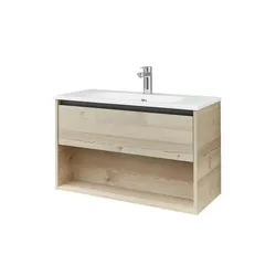 Waschtischkombination  Dillinger See , holzfarben , Maße (cm): B: 81 H: 53,3
