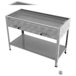 ChattenGlut Professional 6er Holzkohle Bräter Standgerät Grill mit Rost 1140x530x800mm
