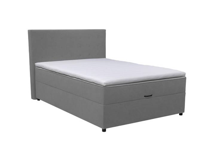 Moderano Boxbett, Grau, Kunststoff, H3, Höhe ca. 22 cm, 160x200 cm, Stoffauswahl, in verschiedenen Größen erhältlich, Kinderzimmer & Jugendzimmer, Jugendmöbel, Jugendbetten