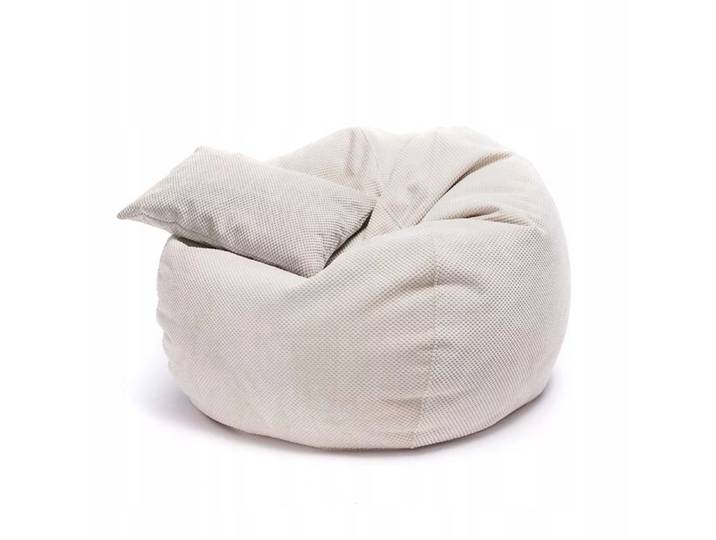 Pouf Poire Ecopuf - Fauteuil Canapé Coussin de Sol Pouf d'intérieur/extérieur - Beige clair