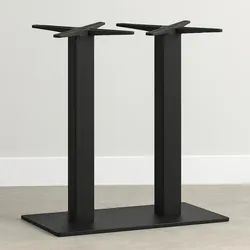 BIG Möbel GmbH Tischgestell aus Gusseisen Doppel | Flache Bodenplatte 40cm x 70 cm