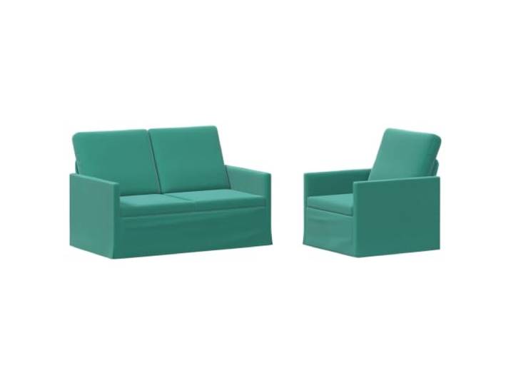 vidaXL Sofa-Set 2 pcs Türkis Samt (V) Samtpolsterung für Komfort und Style, Metallrahmen sorgt für hohe Stabilität, Für maximalen Komfort gemacht