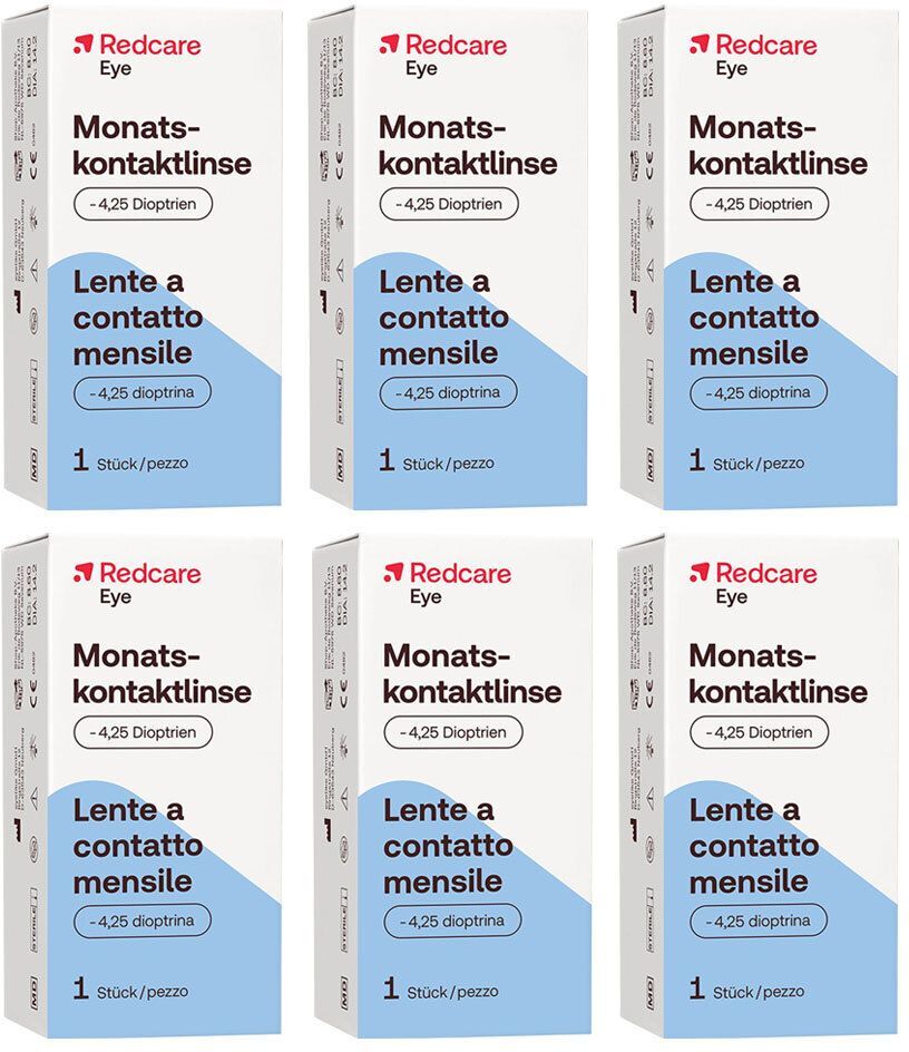 Redcare von Shop Apotheke Redcare Monatslinse -4,25 6er-Pack 6x1 St Kontaktlinsen
