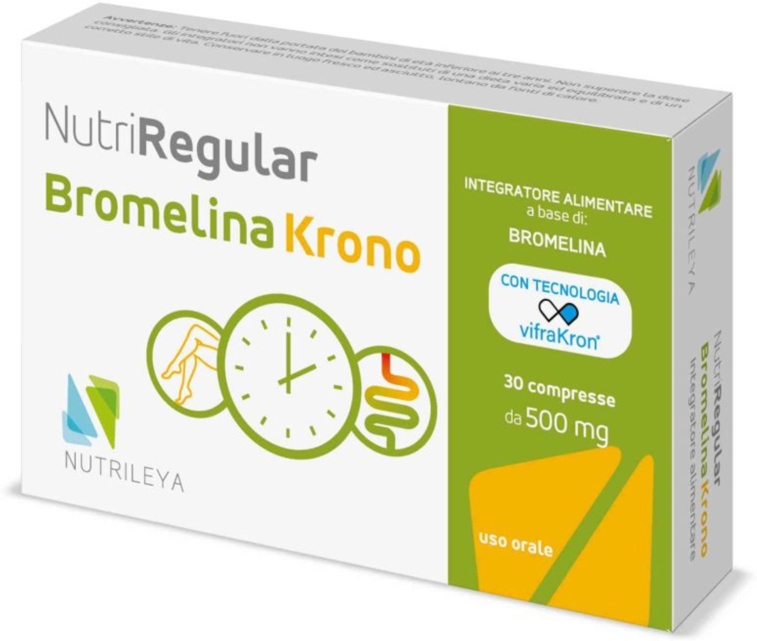 NUTRILEYA Nutriregular - Bromelina Krono 30 Compresse 