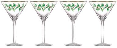 Lenox Holiday 4-Piece Martini Glass Set