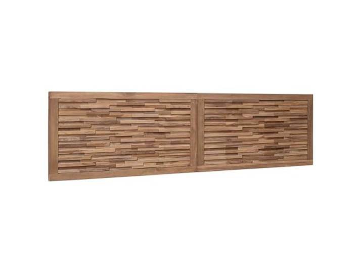 Makastle Bettkopfteil Massivholz Teak Natur 160x55 cm Wandmontage