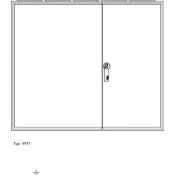 ABN SV57 Wandgehäuse geerdet IP43 BxHxT: 1300x1100x210mm