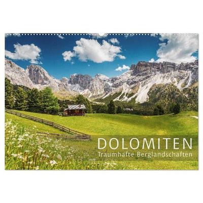 Dolomiten - Traumhafte Berglandschaften (Wandkalender 2027 DIN A2 quer), CALVENDO Monatskalender