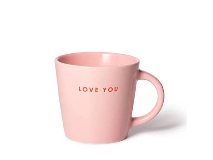Vondels cappuccino mok LOVE YOU pink (250 ml)