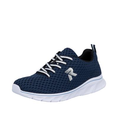 Sneaker RIEKER, Damen, Gr. 38, blau (dunkelblau), Mesh, unifarben, Schuhe Sneaker, Klassik Sneaker, Freizeitschuh, Sportschuh, Halbschuh, Leichtgewicht