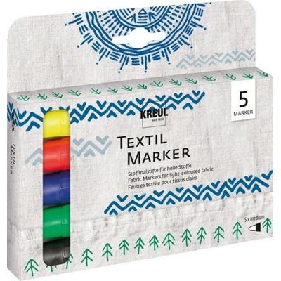 KREUL Textil Marker medium 5er Set