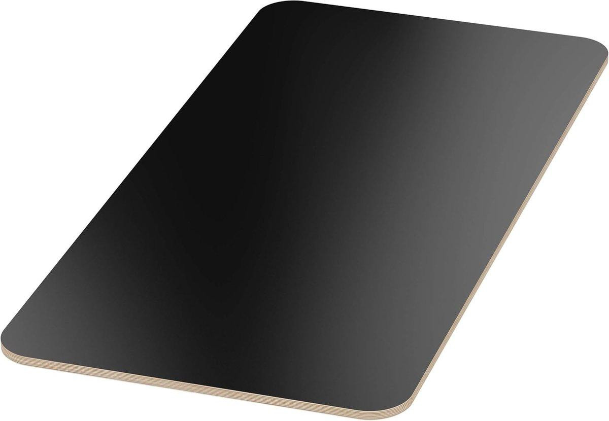 Selius Tafelblad Multiplex - Melamine Gecoat Krasbestendig - Zwart - B/D: 80 x 40 cm