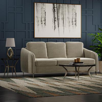 NAVATEXTURA Southwesteren Hand-woven Geometric Grey Rug