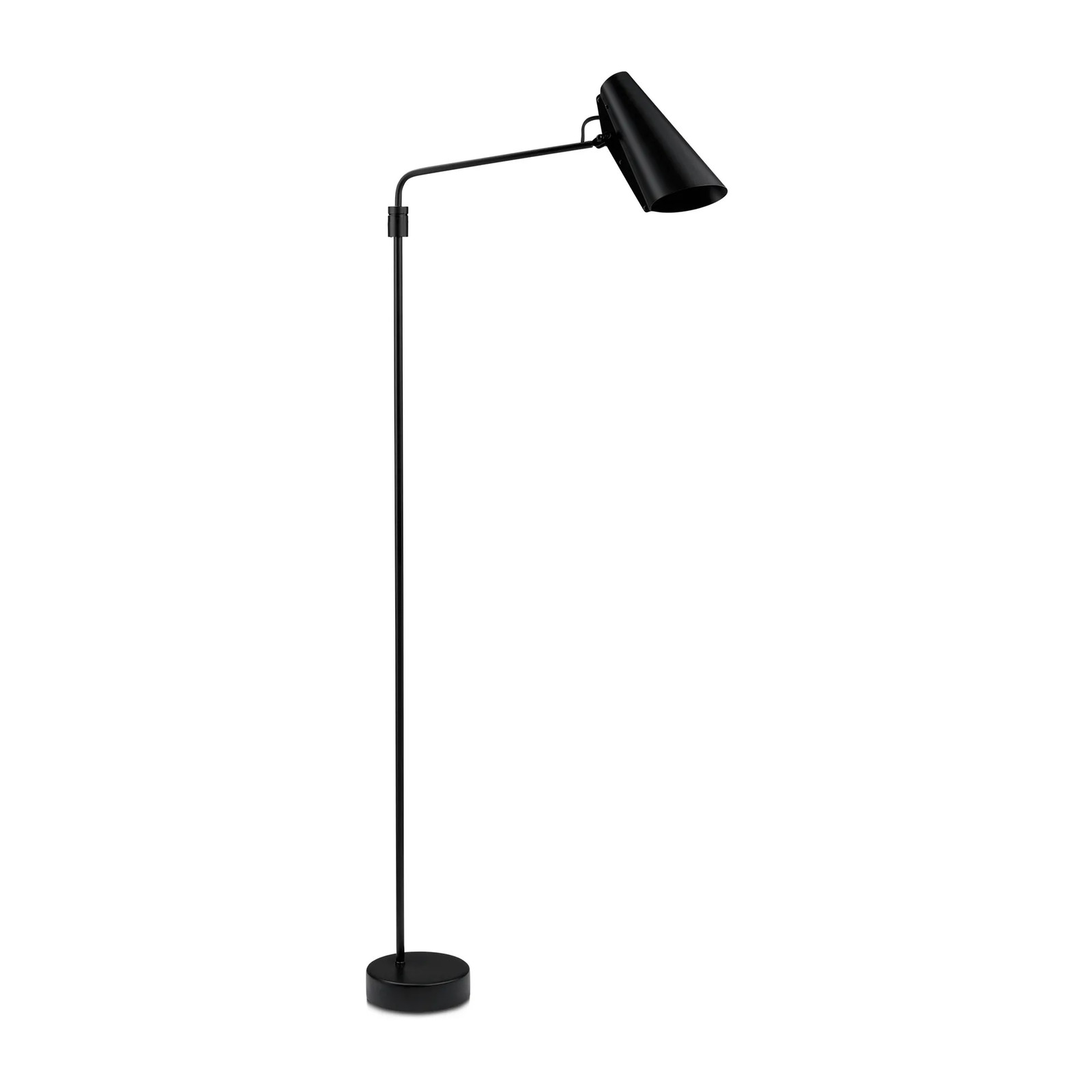 Northern Birdy Swing vloerlamp zwart van metaal met kegelvormige kap