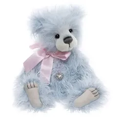 CHARLIE BEARS® Plüschbär Blueberry Pie mit Kette Höhe ca. 31cm