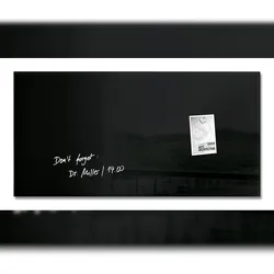 Sigel GL145 Glas-Magnettafel / Magnetboard Artverum, 46x91 cm, schwarz