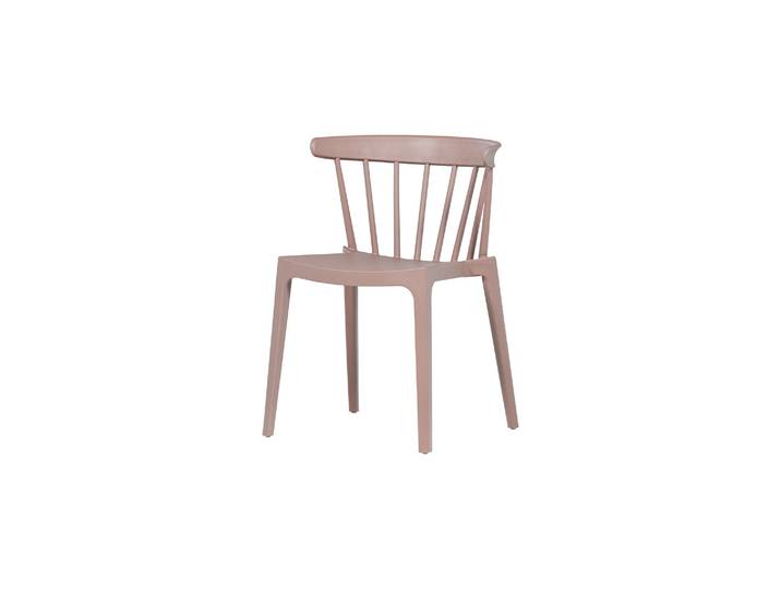 Chaise de jardin à barreaux plastique rose saumon Bliss