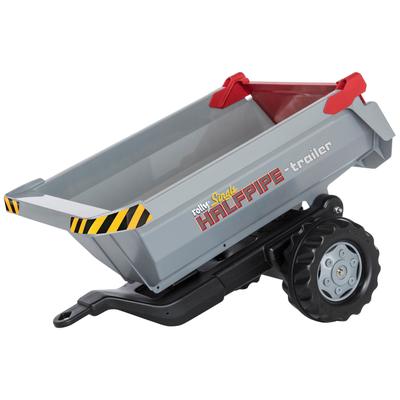 Kinderfahrzeug-Anhänger ROLLY TOYS "Halfpipe Single", silber (silberfarben), Spielfahrzeug-Anhänger, KinderB:45cm H:42,5cm L:76cm, Kunststoff, für Trettraktoren, B:45cm H:42,5cm L:76cm