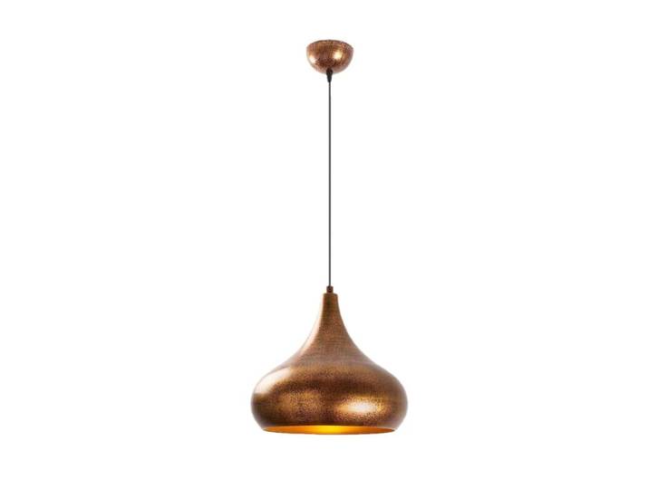 Suspension en métal bronze et or