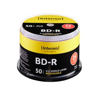 Intenso Blu-ray 6x Speed Cakebox 50 25GB