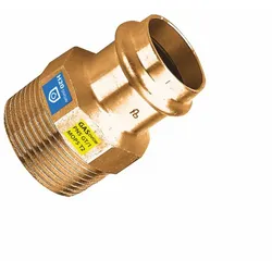 Sanpro Pressfitting Übergang Außengewinde Übergangsnippel, Größe V 12 - 3/8"