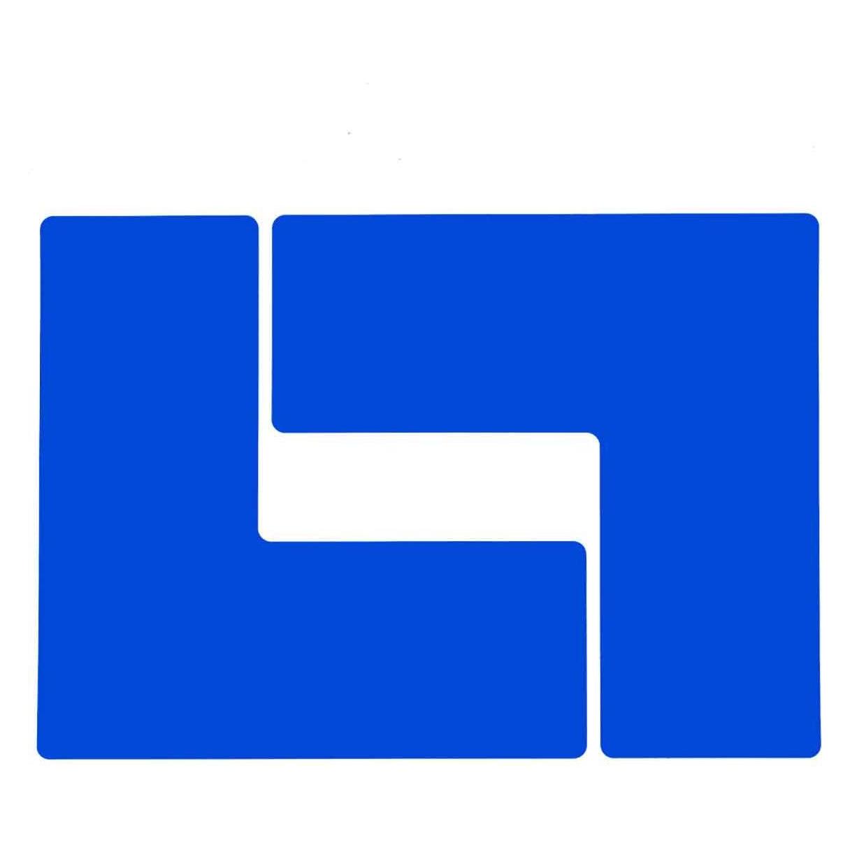 Brady B-514, ToughStripe, Bodenmarkierung L-Form, Polyester, Blau, 101.6 x 254.0 mm (1 VE = 20 Stü (104456)