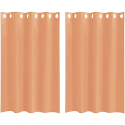 vidaXL Voile Vorhänge mit Ösen 2 Stk. Terrakotta