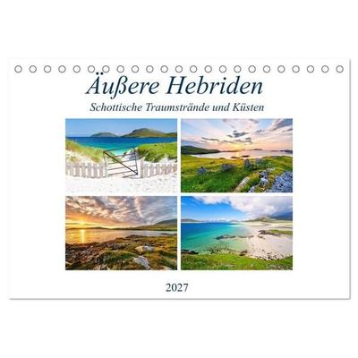 Äußere Hebriden - Schottische Traumstrände und Küsten (Tischkalender 2027 DIN A5 quer), CALVENDO Monatskalender