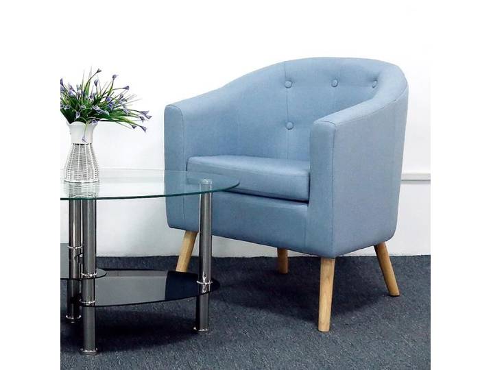 Fauteuil de salon simple OHMG - Bleu - 1 place - Relaxation