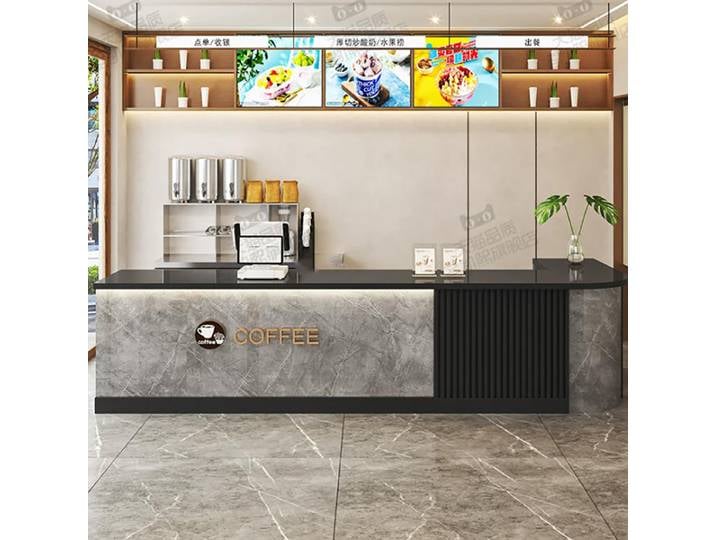 Comptoir de réception de luxe pour bureau, présentoir de beauté, comptoir de caisse, mobilier commercial pour magasin
