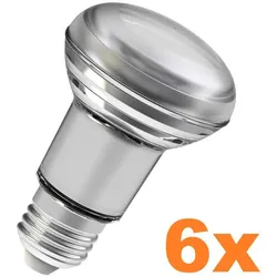 6er Sparpack OSRAM E27 LED Strahler SUPERSTAR R63 36° 4.9W  wie 60W 2700K warmweißes Licht dimmbar 90Ra hohe Farbwiedergabe