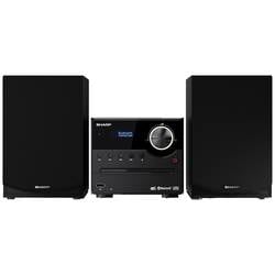 Sharp XL-B517D Stereoanlage Bluetooth®, AUX, DAB+, USB, UKW, Inkl. Fernbedienung 45 W Schwarz, Holz XL-B517DBK