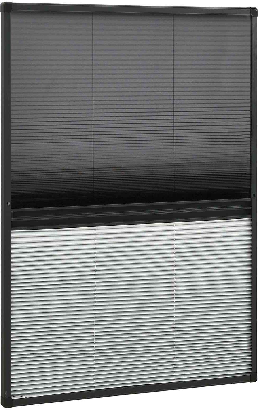 vidaXL Moustiquaire plissée pour fenêtre Aluminium 80x120 cm