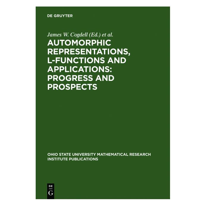 De Gruyter Automorphic Representations,L-Functions (Englisch, Hardcover, Dihua Jiang, James W. Cogdell, Robert J. Stanton, S Kudla, Soudry David, Stephen) (67762027)