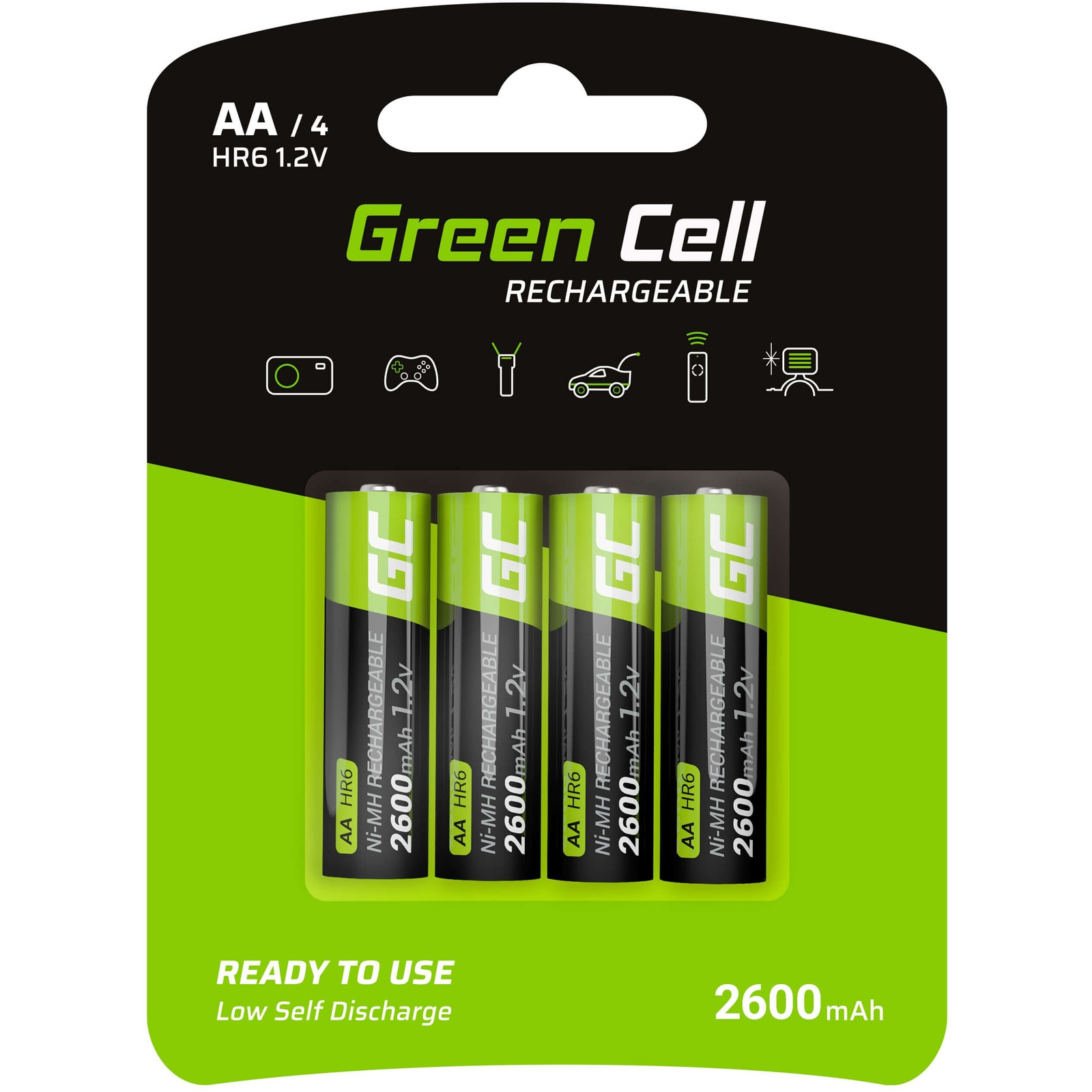 Green Cell GR01 Oplaadbare AA Batterij Nickel-Metal Hydride (NiMH)